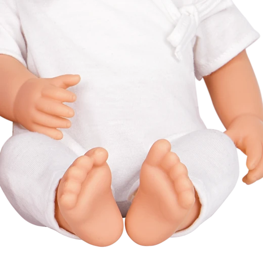 LullaBaby, Twin Baby Dolls Set Boy and Girl 14 Inch Blue Eyes Soft Huggable Body Removable Pacifiers Headband and Hat Fair Skin Perfect for Kids Ages 2 Years and Up Interactive Nurturing Role Play Imaginative Play Gift Set - Lullababy - Image 4