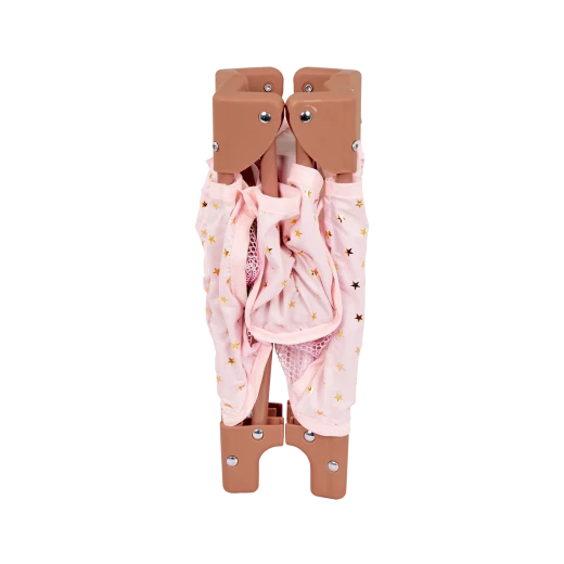 سياج لعب لولا بيبي للأطفال قابل للطي باللون الوردي مع نجوم ذهبية لتشجيع اللعب التخيلي وتنمية التعاطف واللطف والمهارات الاجتماعية للأطفال من عمر سنتين فما فوق من لولا بيبي - لولا بيبي - Image 3