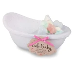 LullaBaby, Baby Doll Bathtub Set with Bath Toys Soap Shampoo Bubbles and Washcloth for Imaginative Bath Time Play Fits Most 14 Inch Dolls Perfect for Kids Ages 2 Years and Up - Lullababy