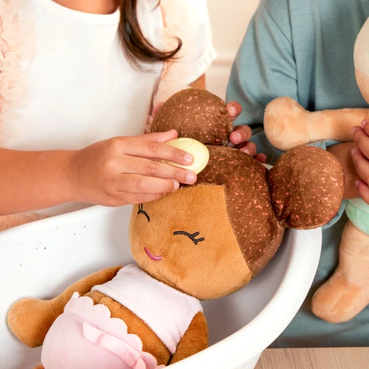 LullaBaby, Baby Doll Bathtub Set with Bath Toys Soap Shampoo Bubbles and Washcloth for Imaginative Bath Time Play Fits Most 14 Inch Dolls Perfect for Kids Ages 2 Years and Up - Lullababy - Image 3