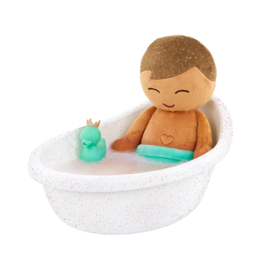 LullaBaby, Baby Doll Bathtub Set with Bath Toys Soap Shampoo Bubbles and Washcloth for Imaginative Bath Time Play Fits Most 14 Inch Dolls Perfect for Kids Ages 2 Years and Up - Lullababy - Image 7