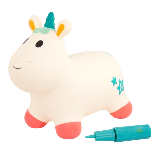 B. Toys, Ride On Unicorn Bouncer Inflatable Toddler Hopper Pixie Soft Bounce Toy Active Play Balance Motor Skills 18 Months Kids Indoor Bouncing Toy With Pump B. Toys, Ride On Unicorn Bouncer Inflatable Toddler Hopper Pixie Soft Bounce Toy Active Play Balance Motor Skills 18 Months Kids Indoor Bouncing Toy With Pump