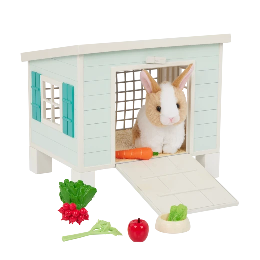 Our Generation, Bunny Hutch Playset with Plush Rabbit & Pet House for Kids Ages 3+ 18