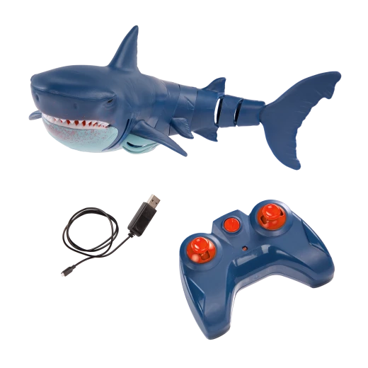 TERRA, RC Great White Shark Remote Control Water Toy Realistic Electronic Swimming Shark Waterproof Rechargeable Battery Pool Bath Toy for Kids 6+ TERRA, RC Great White Shark Remote Control Water Toy Realistic Electronic Swimming Shark Waterproof Rechargeable Battery Pool Bath Toy for Kids 6+