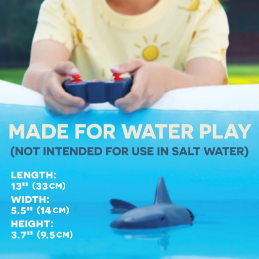 TERRA, RC Great White Shark Remote Control Water Toy Realistic Electronic Swimming Shark Waterproof Rechargeable Battery Pool Bath Toy for Kids 6+ - Terra - Image 4