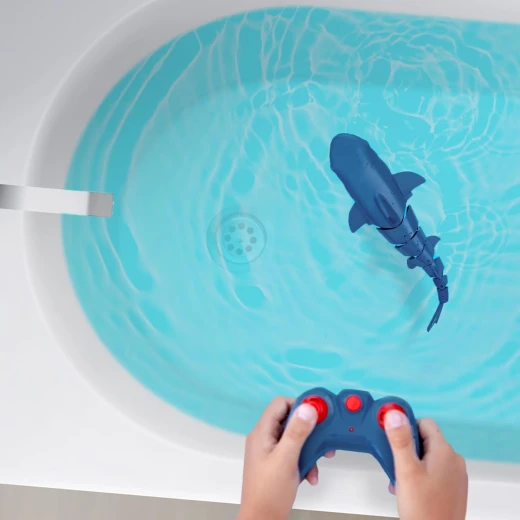TERRA, RC Great White Shark Remote Control Water Toy Realistic Electronic Swimming Shark Waterproof Rechargeable Battery Pool Bath Toy for Kids 6+ - Terra - Image 6