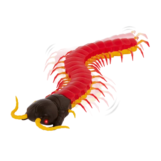 TERRA, Giant Scolopendra Remote Control Centipede Toy LED Eyes Realistic Crawling Insect RC Movement Kids 6+ Interactive Educational Animal Toy Long Body Flexible Motion - Terra - Image 2