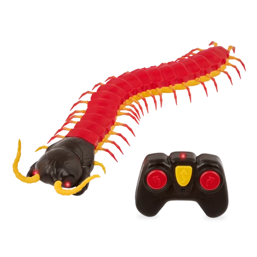 TERRA, Giant Scolopendra Remote Control Centipede Toy LED Eyes Realistic Crawling Insect RC Movement Kids 6+ Interactive Educational Animal Toy Long Body Flexible Motion - Terra - Image 6
