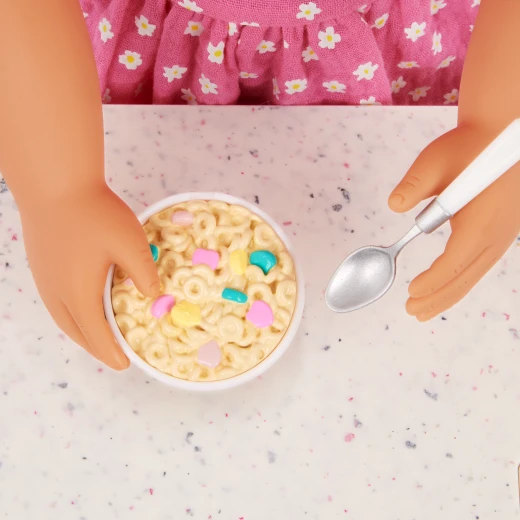 Our Generation, Gillian 18" Doll with Pink Dress & Rainbow Pajama Outfits for Kids Ages 3+ Blonde Hair Hazel Eyes Accessories - Our Generation - Image 7