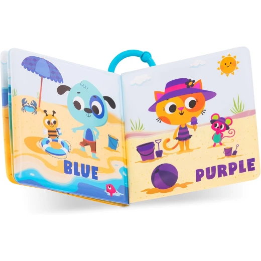 B. Toys, Color Bath Book Tub Time Books Colors Waterproof Baby Bath Books With Animals And Ring Clips Early Learning Toy For Babies 6 Months Plus Sensory Bath Time Play - B. toys - Image 2