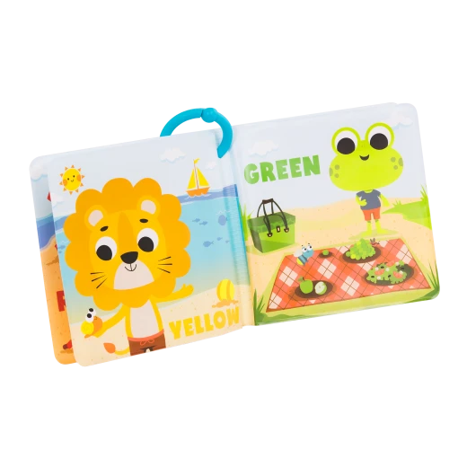 B. Toys, Color Bath Book Tub Time Books Colors Waterproof Baby Bath Books With Animals And Ring Clips Early Learning Toy For Babies 6 Months Plus Sensory Bath Time Play - B. toys - Image 4