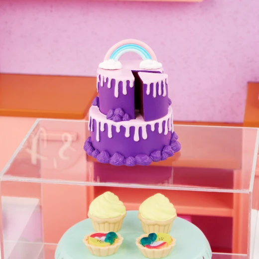 Our Generation, OG Party Shop 59-pc Cake Shop Playset for Kids Ages 3+ 18" Doll Accessories Cupcakes Chocolate Cake Balloon Arch - Our Generation - Image 5