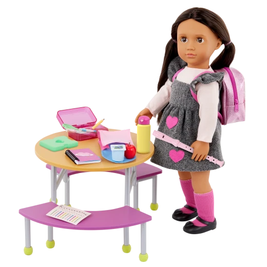Our Generation, Ready for School Doll Backpack & Supplies Set for Kids Ages 3+ 18" Doll Accessories 16 Piece Notebook Lunch Bag Pencil Case - Our Generation - Image 2