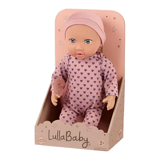 LullaBaby, 14 Inch Baby Doll Purple Hearts Pajama Gray Eyes Soft Cuddly Body Headband Pacifier First Baby Doll Gift for Kids 2 Years and Up LullaBaby, 14 Inch Baby Doll Purple Hearts Pajama Gray Eyes Soft Cuddly Body Headband Pacifier First Baby Doll Gift for Kids 2 Years and Up