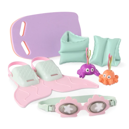 Our Generation, Mermaid Tales Doll Swim Fin Accessory Set for Kids Ages 3+ 18" Doll Swimming Toys Kickboard Goggles Floaties - Our Generation - Image 2