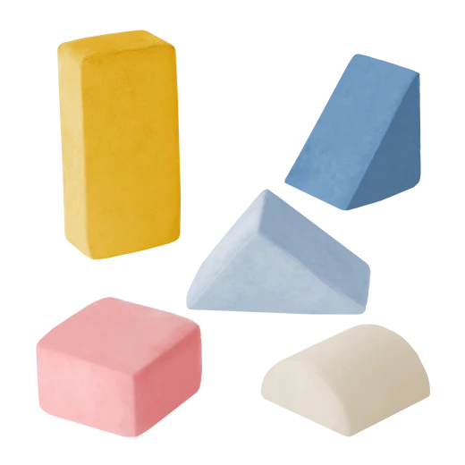 B. Toys, Tumble Y Towers Sensory Foam Building Blocks Set 8 Pieces Soft Textured Educational Stacking Toys For Babies 6 Months Plus Early Development Play - B. toys - Image 4