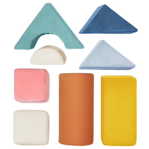 B. Toys, Tumble Y Towers Sensory Foam Building Blocks Set 8 Pieces Soft Textured Educational Stacking Toys For Babies 6 Months Plus Early Development Play - B. toys - Image 5