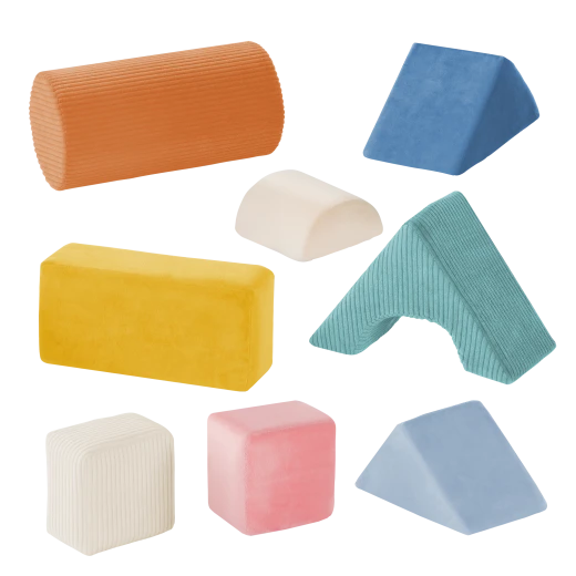 B. Toys, Tumble Y Towers Sensory Foam Building Blocks Set 8 Pieces Soft Textured Educational Stacking Toys For Babies 6 Months Plus Early Development Play - B. toys - Image 6