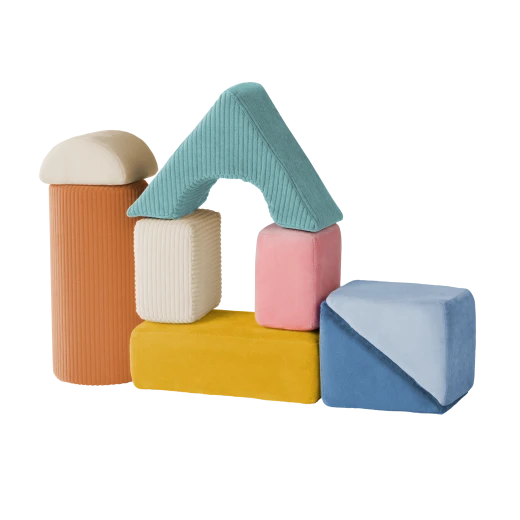 B. Toys, Tumble Y Towers Sensory Foam Building Blocks Set 8 Pieces Soft Textured Educational Stacking Toys For Babies 6 Months Plus Early Development Play - B. toys - Image 9