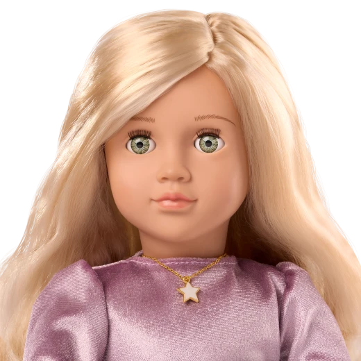 Our Generation, Surprise & Shine Dress Outfit with Mystery Jewelry Bag for Kids Ages 3+ 18" Doll Clothes Shimmery Dress Cowgirl Boots - Our Generation - Image 5