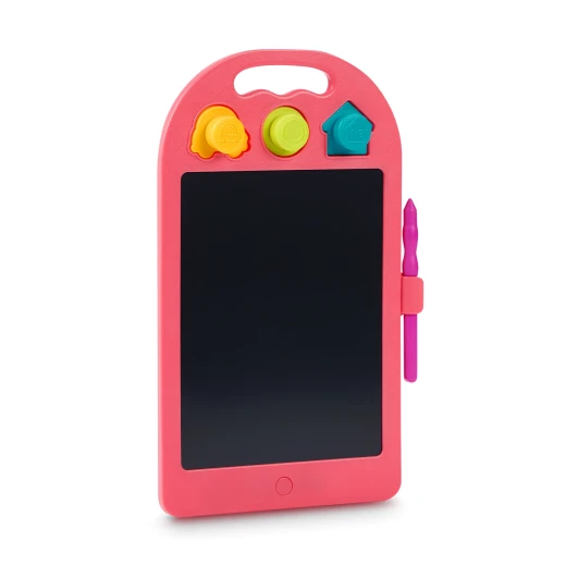 B. Toys, Rainbow Doodler LCD Drawing Tablet Reusable Rainbow Color Drawing Board With Dual Tip Stylus And Stamps Instant Erase Portable Creative Toy For Kids 3 Years Plus Fine Motor Skills - B. toys - Image 2