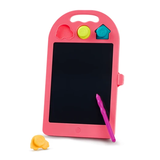 B. Toys, Rainbow Doodler LCD Drawing Tablet Reusable Rainbow Color Drawing Board With Dual Tip Stylus And Stamps Instant Erase Portable Creative Toy For Kids 3 Years Plus Fine Motor Skills - B. toys - Image 9