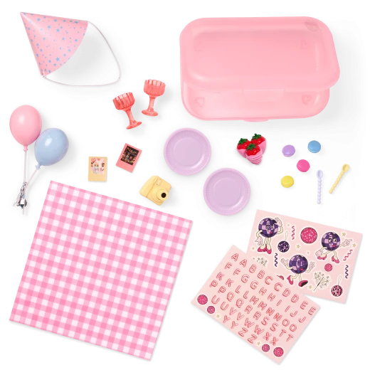 Our Generation, Love to Party 21-pc Pink Storage Case & Accessories for Kids Ages 3+ 18