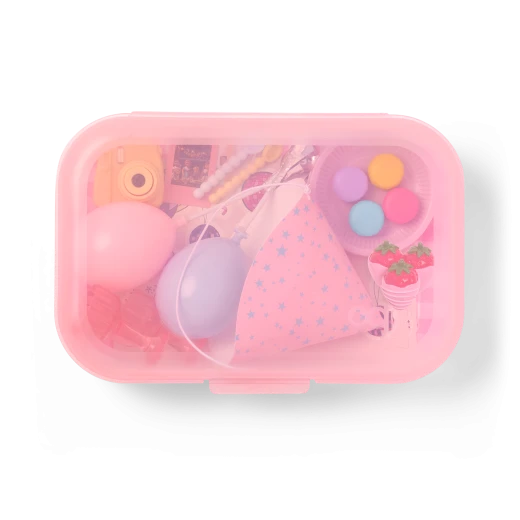 Our Generation, Love to Party 21-pc Pink Storage Case & Accessories for Kids Ages 3+ 18" Doll Party Set Balloons Camera Macarons - Our Generation - Image 5