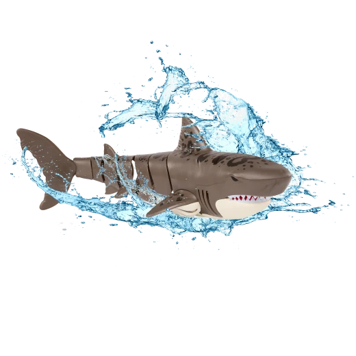 TERRA, Remote Control Swimming Leopard Shark Toy Waterproof Pool Shark 360 Movement Auto Mode Kids 5+ Interactive Water Toy Realistic Marine Animal Long Range Control Educational Play - Terra - Image 2
