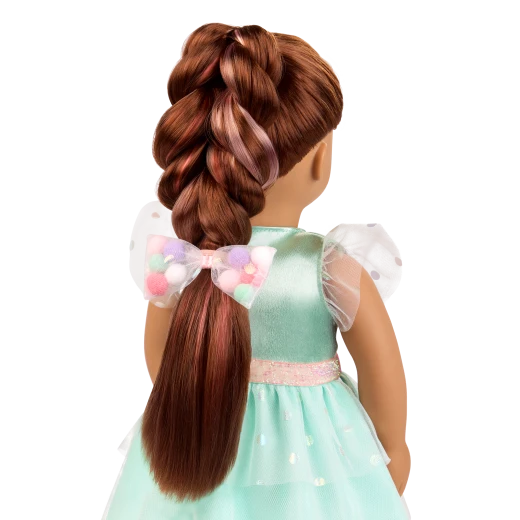 Our Generation, Angelina 18" Hair Grow Doll with Extendable Braids for Kids Ages 3+ Light Brown Eyes Long Highlighted Hair Styling Accessories - Our Generation - Image 5