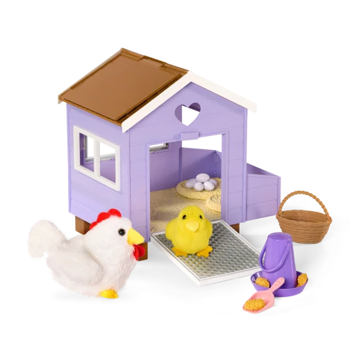 Our Generation, Chicken Coop Playset with Henhouse & Accessories for Kids Ages 3+ 18 Our Generation, Chicken Coop Playset with Henhouse & Accessories for Kids Ages 3+ 18