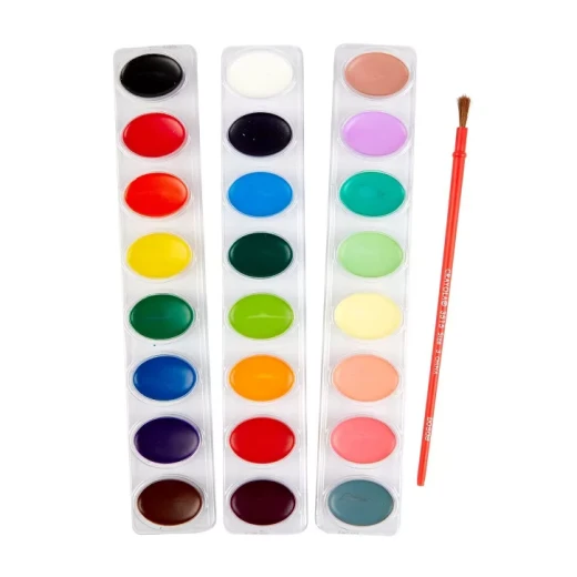 Crayola, Washable Watercolor Paints with Brush, 24 colors - Crayola - Image 2