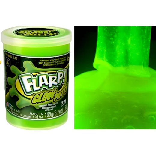 JARU, Glow-in-the-Dark Flarp Putty, Random Color - Jaru - Image 2