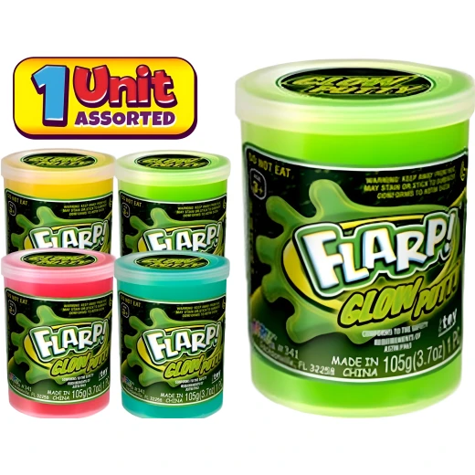 JARU, Glow-in-the-Dark Flarp Putty, Random Color JARU, Glow-in-the-Dark Flarp Putty, Random Color