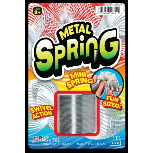JARU, Vintage Mini Metal Spring Toy for Children Ages 3 and Up Educational and Entertaining Stress Relief Fun Magic Tricks Party Favors Goodie Bags Carnival Prizes JARU, Vintage Mini Metal Spring Toy for Children Ages 3 and Up Educational and Entertaining Stress Relief Fun Magic Tricks Party Favors Goodie Bags Carnival Prizes