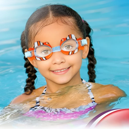 JARU, Dive Fun Animal Style Adjustable Kids Swim Goggles Neon Colors Pool and Beach Activity Swimming Accessories for Boys and Girls Ages 6 Plus Random Animal Styles - Jaru - Image 2