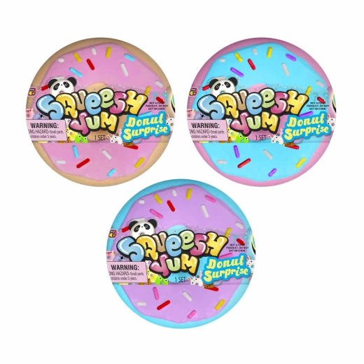 JARU, Squeesh Yum Donut Surprise Squishy Toy in Donut Container Sensory Squeeze Novelty Toy Random Style 1 Piece JARU, Squeesh Yum Donut Surprise Squishy Toy in Donut Container Sensory Squeeze Novelty Toy Random Style 1 Piece