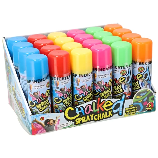 JARU, Chalked Kids Sidewalk Spray Chalk Liquid Art Creative Washable Fun Toy for Outdoor Activities Ages 4 Plus Assorted Color - Jaru - Image 2
