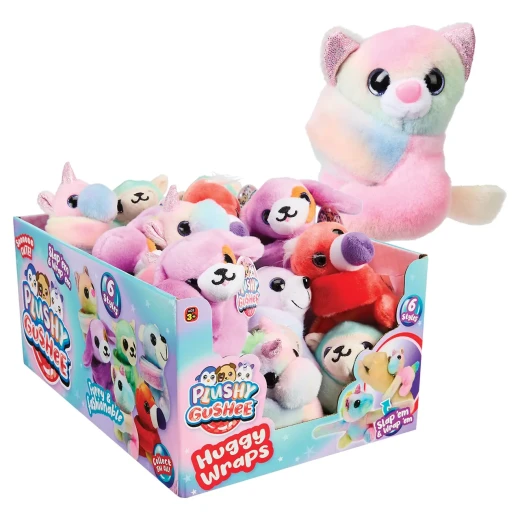JARU, Plushy Gushee Huggy Wraps Wrist Plush Toy 4 Inch Ultra Soft Wearable Plush for Kids Random Style 1 Piece - Jaru - Image 2