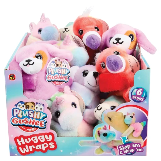 JARU, Plushy Gushee Huggy Wraps Wrist Plush Toy 4 Inch Ultra Soft Wearable Plush for Kids Random Style 1 Piece - Jaru - Image 4