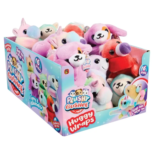 JARU, Plushy Gushee Huggy Wraps Wrist Plush Toy 4 Inch Ultra Soft Wearable Plush for Kids Random Style 1 Piece - Jaru - Image 5