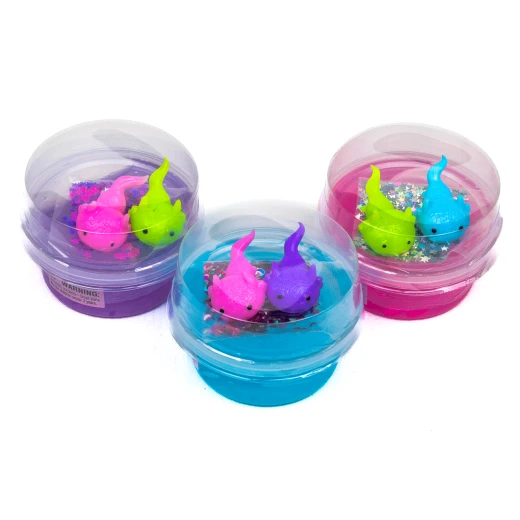 JARU, Axolotl Gel Magic Sensory Squeeze Toy with Glitter Confetti Gel Stress Relief Fidget Random Color or Style 1 Piece - Jaru - Image 2