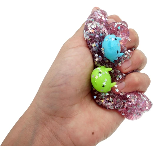 JARU, Axolotl Gel Magic Sensory Squeeze Toy with Glitter Confetti Gel Stress Relief Fidget Random Color or Style 1 Piece - Jaru - Image 3