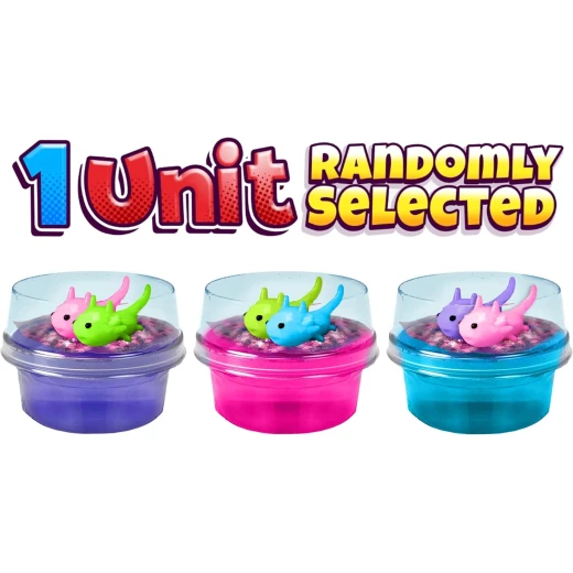 JARU, Axolotl Gel Magic Sensory Squeeze Toy with Glitter Confetti Gel Stress Relief Fidget Random Color or Style 1 Piece - Jaru - Image 4