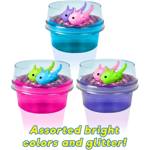 JARU, Axolotl Gel Magic Sensory Squeeze Toy with Glitter Confetti Gel Stress Relief Fidget Random Color or Style 1 Piece - Jaru - Image 9