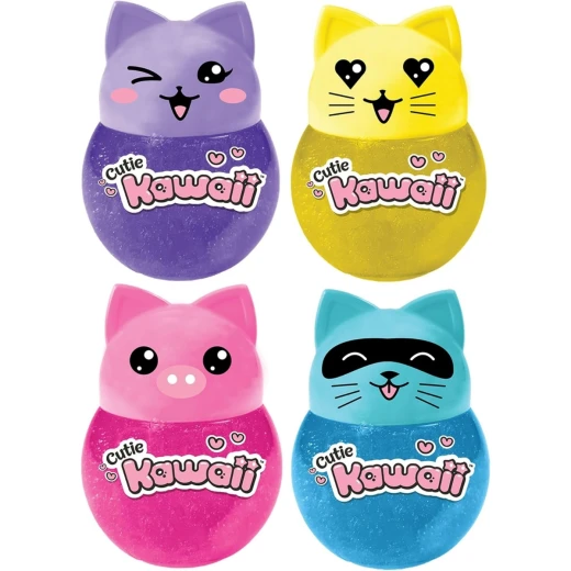 JARU, Single Pack Glitter Slime Putty in Cute Animal Container for Kids Soft Squishy Sensory Toy Random Shape Enhancing Fine Motor Skills Stress Relief and Interactive Play JARU, Single Pack Glitter Slime Putty in Cute Animal Container for Kids Soft Squishy Sensory Toy Random Shape Enhancing Fine Motor Skills Stress Relief and Interactive Play