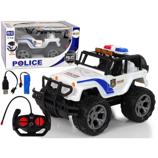 K Toys RC Police Jeep with Lights 1:14 29 cm x 14 cm x 815 cm - K Toys - Image 2