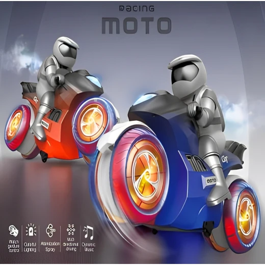 K Toys R/C Spray Stunt Motorcycle 6+ Years - K Toys - Image 3