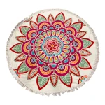 Aqua Poncho , Round Beach Towel , 150 cm , with Bag - Aqua Poncho