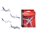 Majorette, Airplanes Assorted Licensed Diecast Metal Aircraft 1:64 Scale 13cm Lufthansa Boeing Emirates Airbus Non Motorized Kids 3+ Random Model - MAJORETTE